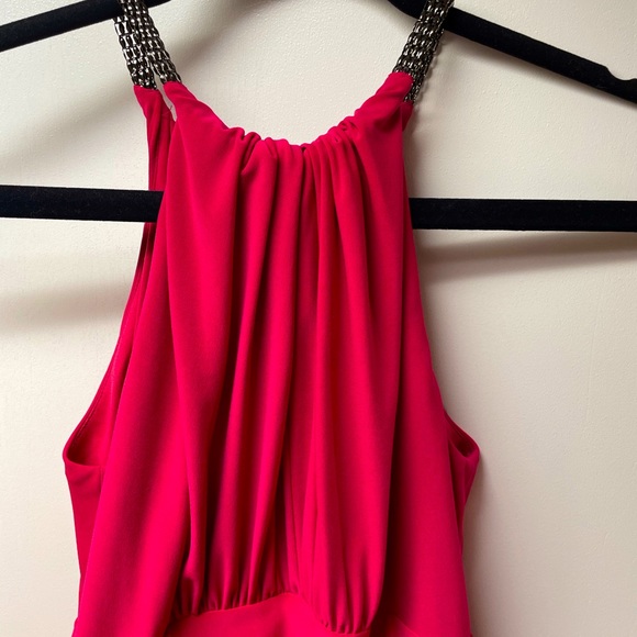 Magenta midi dress - Picture 2 of 5